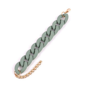 Sage Chunky Chain Bracelet
