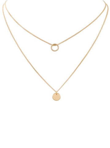 Gold Larisa Layered Necklace