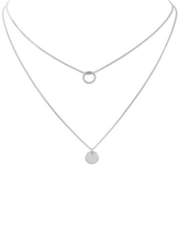 Silver Larisa Layered Necklace