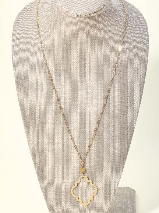 Gold Lucky Charm Pendant Necklace