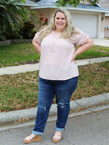 Everything Is Alright Pink Top - Curvaceous