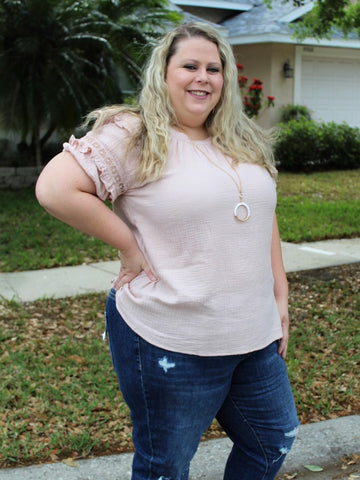 Everything Is Alright Pink Top - Curvaceous