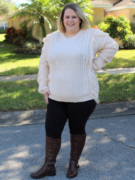 Fringe Pullover - Curvaceous